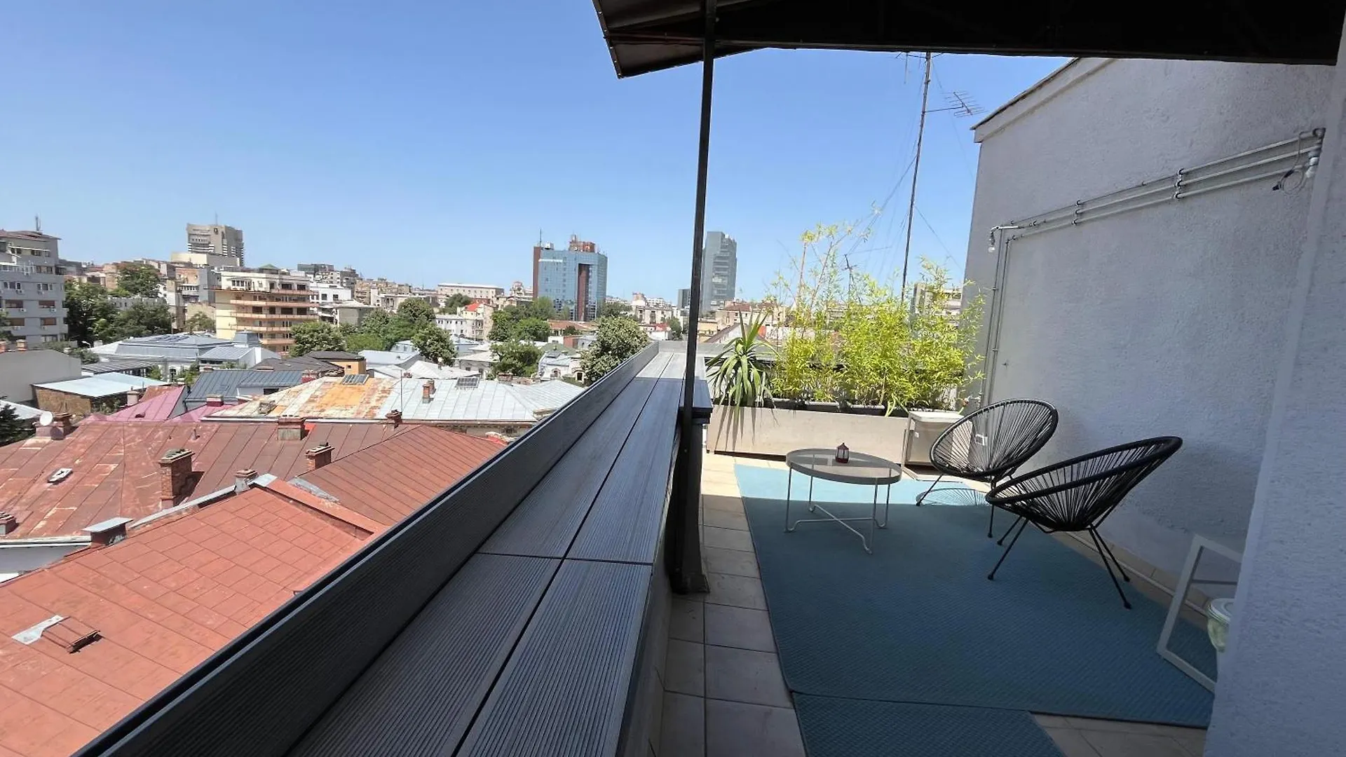 Terrace View Downtown Studio Bucharest Apartment